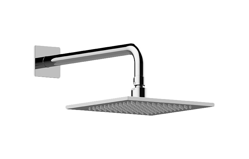 GRAFF Architectural Black Contemporary Showerhead with Arm G-8350-BK