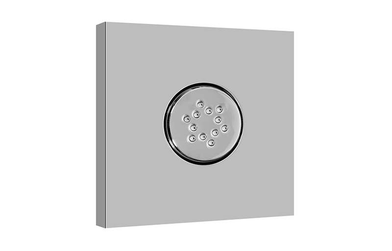 GRAFF Steelnox (Satin Nickel) Square Flush Mount Body Spray w/Solid Brass Swivel Head G-8497-SN