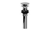 GRAFF Polished Chrome Push-Top Umbrella Pop-Up Drain with Overflow G-9956-PC