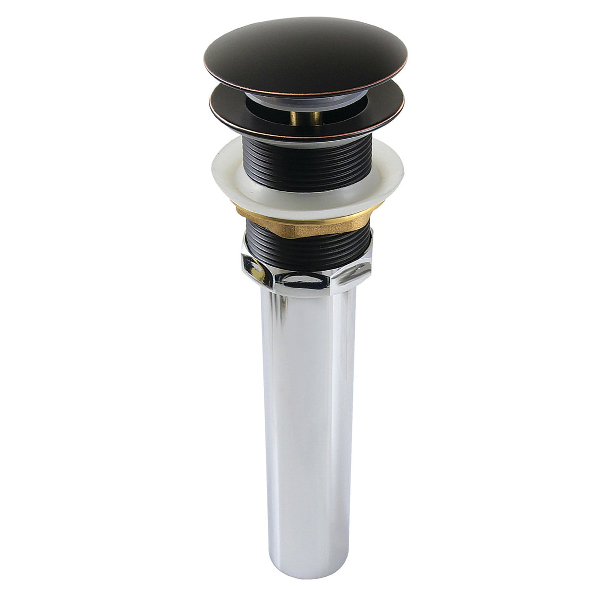 Trimscape GCL112NB Brass Pop Up Drain for Cast Iron Utility Sink, Naples Bronze