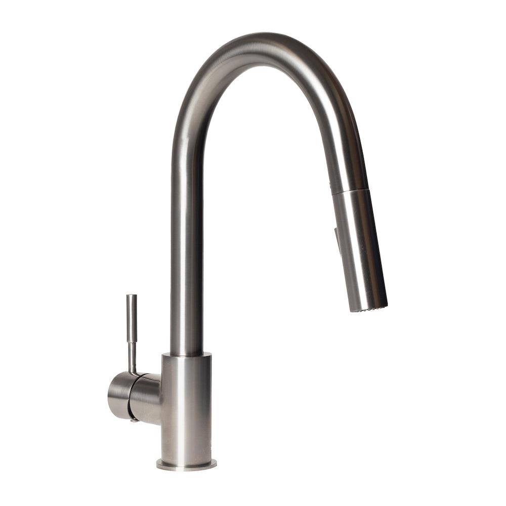 ZLINE Gemini Pull Down Single Handle Kitchen Faucet in Brushed Nickel (GEM-KF-BN)