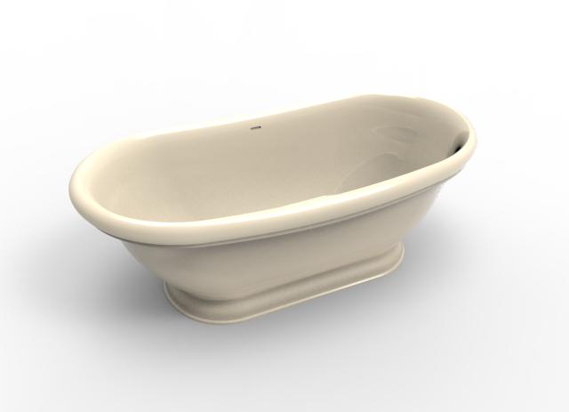 Hydro Systems GEO7035HTO-BIS GEORGETOWN 7035 METRO TUB ONLY-BISCUIT