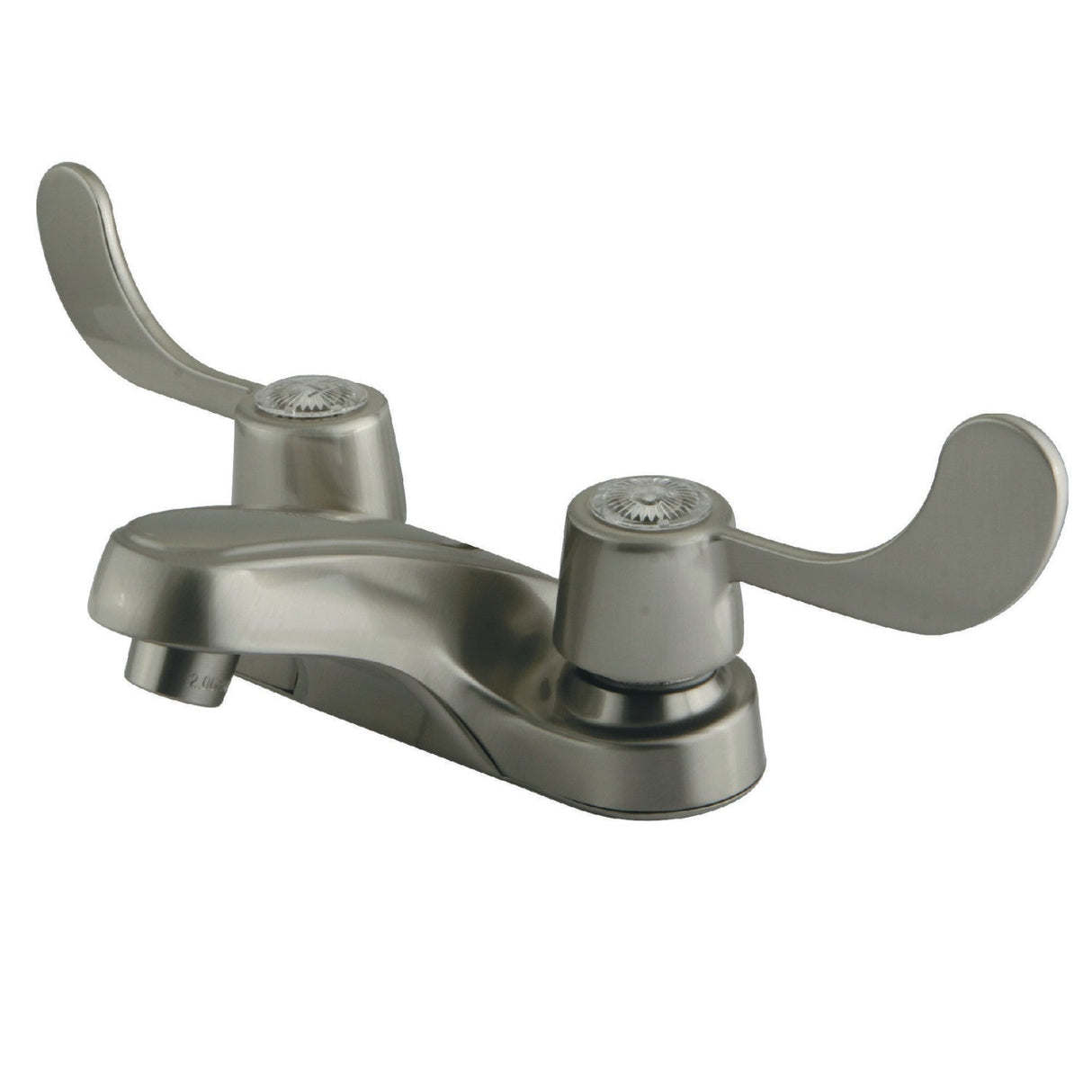Vista GKB188LP Two-Handle 2-Hole Deck Mount 4" Centerset Bathroom Faucet, Brushed Nickel