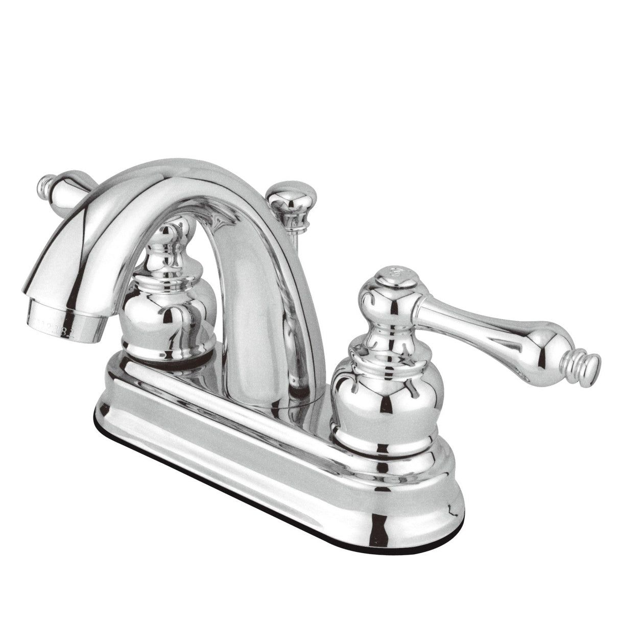 Restoration GKB5611AL Two-Handle 3-Hole Deck Mount 4" Centerset Bathroom Faucet with Plastic Pop-Up, Polished Chrome
