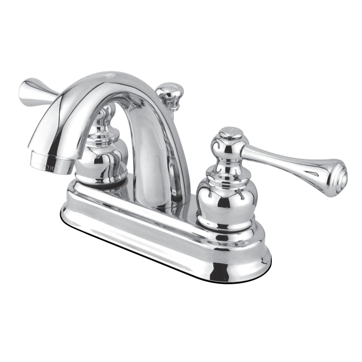Vintage GKB5611BL Two-Handle 3-Hole Deck Mount 4" Centerset Bathroom Faucet with Plastic Pop-Up, Polished Chrome