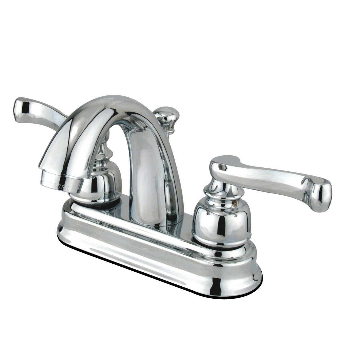 Royale GKB5611FL Two-Handle 3-Hole Deck Mount 4" Centerset Bathroom Faucet with Plastic Pop-Up, Polished Chrome