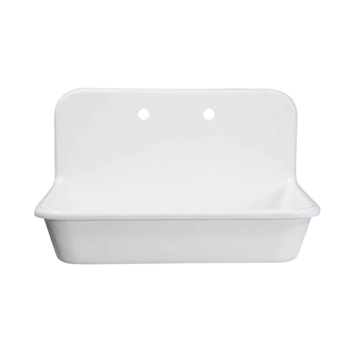 Arcticstone GKTA302119 30-Inch Solid Surface White Stone Apron-Front 2-Hole Single Bowl Top-Mount Kitchen Sink, Matte White