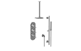 GRAFF Architectural Black M-Series Thermostatic Shower System Shower with Handshower (Rough & Trim)  GL3.011WB-C17E0-BK