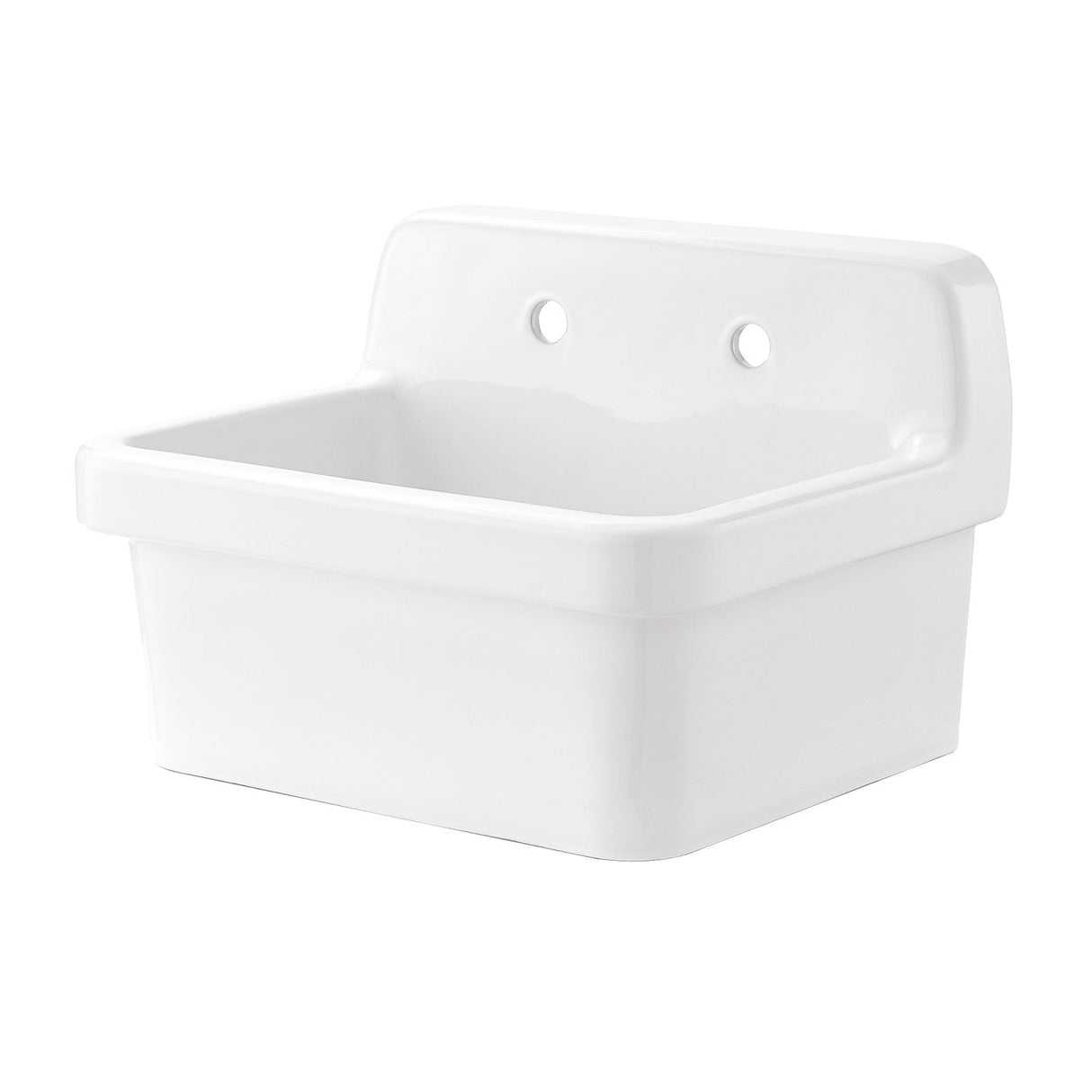Doriteal GPKWS241917 24-Inch Ceramic Wall Mount Utility Sink, Glossy White