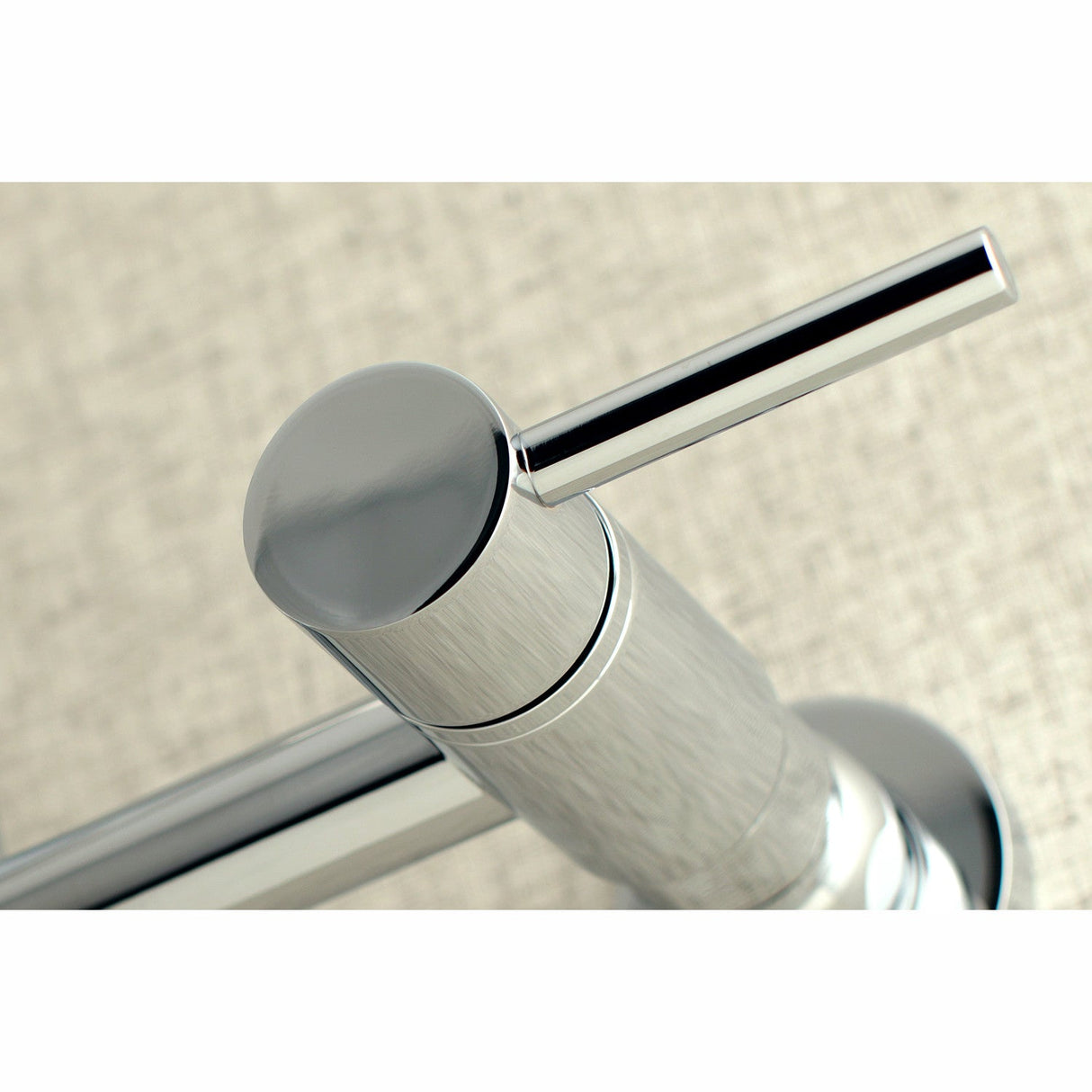 Concord GS8181DL Two-Handle 2-Hole Wall Mount Pull-Down Sprayer Kitchen Faucet, Polished Chrome