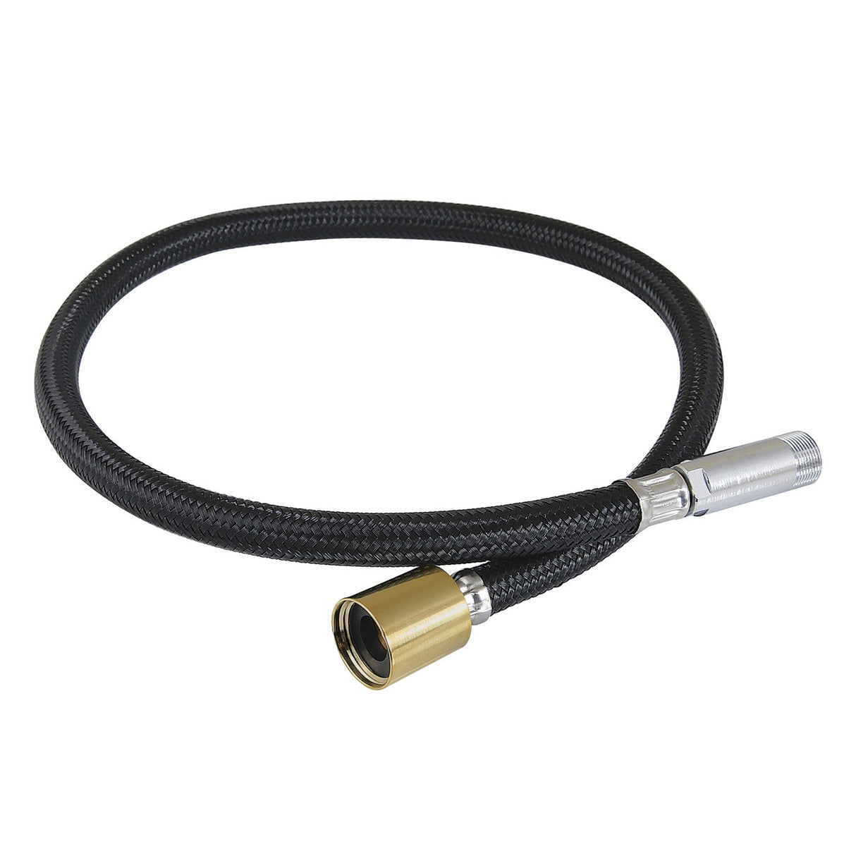 GSSPRHOSE727 29-Inch Braided Pull Down Kitchen Faucet Spray Hose, Brushed Brass