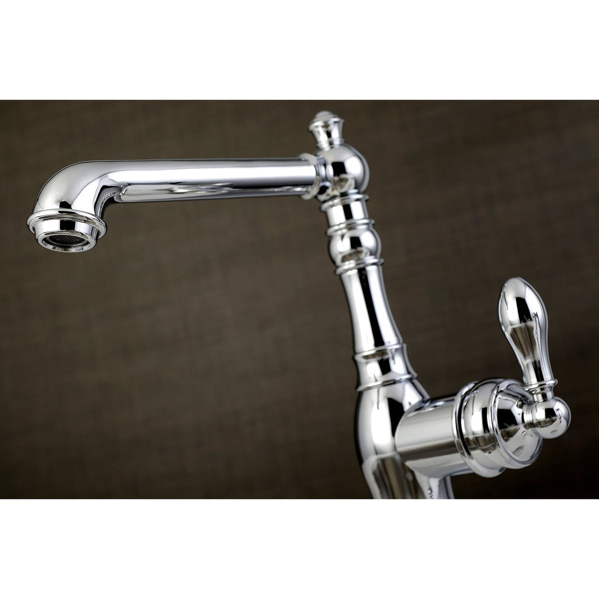 American Classic GSY7201ACLBS Single-Handle 2-or-4 Hole Deck Mount Kitchen Faucet with Brass Sprayer, Polished Chrome