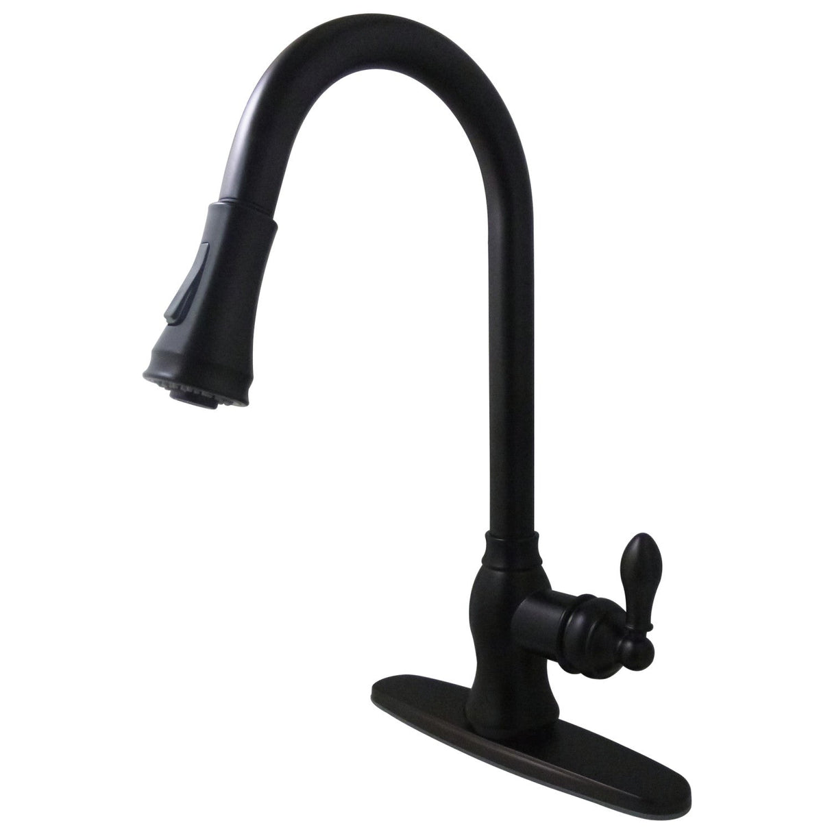 American Classic GSY7775ACL Single-Handle 1-or-3 Hole Deck Mount Pull-Down Sprayer Kitchen Faucet, Oil Rubbed Bronze