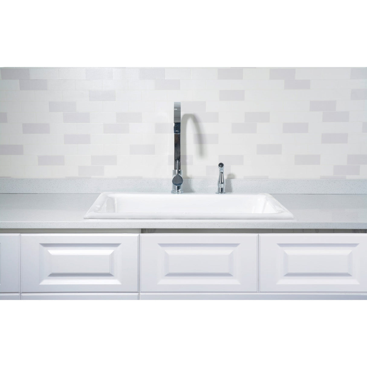 Towne GT252292 25-Inch Cast Iron Self-Rimming 2-Hole Single Bowl Drop-In Kitchen Sink, White