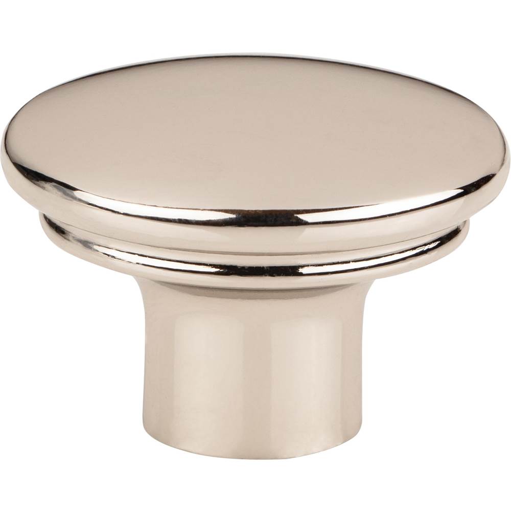 Top Knobs TK3051 Julian Oval Knob 1 3/8 Inch - Polished Nickel