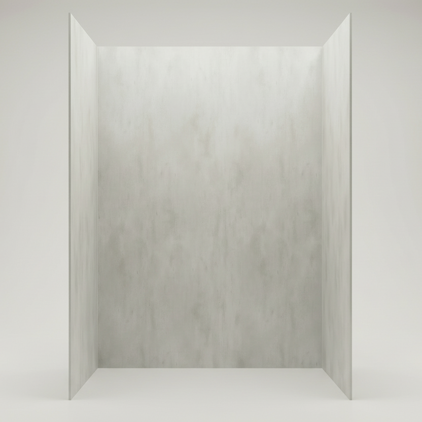 FIBO 72″ x 38″ Alcove Shower & Tub Wall Kit – Limited Promo! - Waterproof PVC Panels