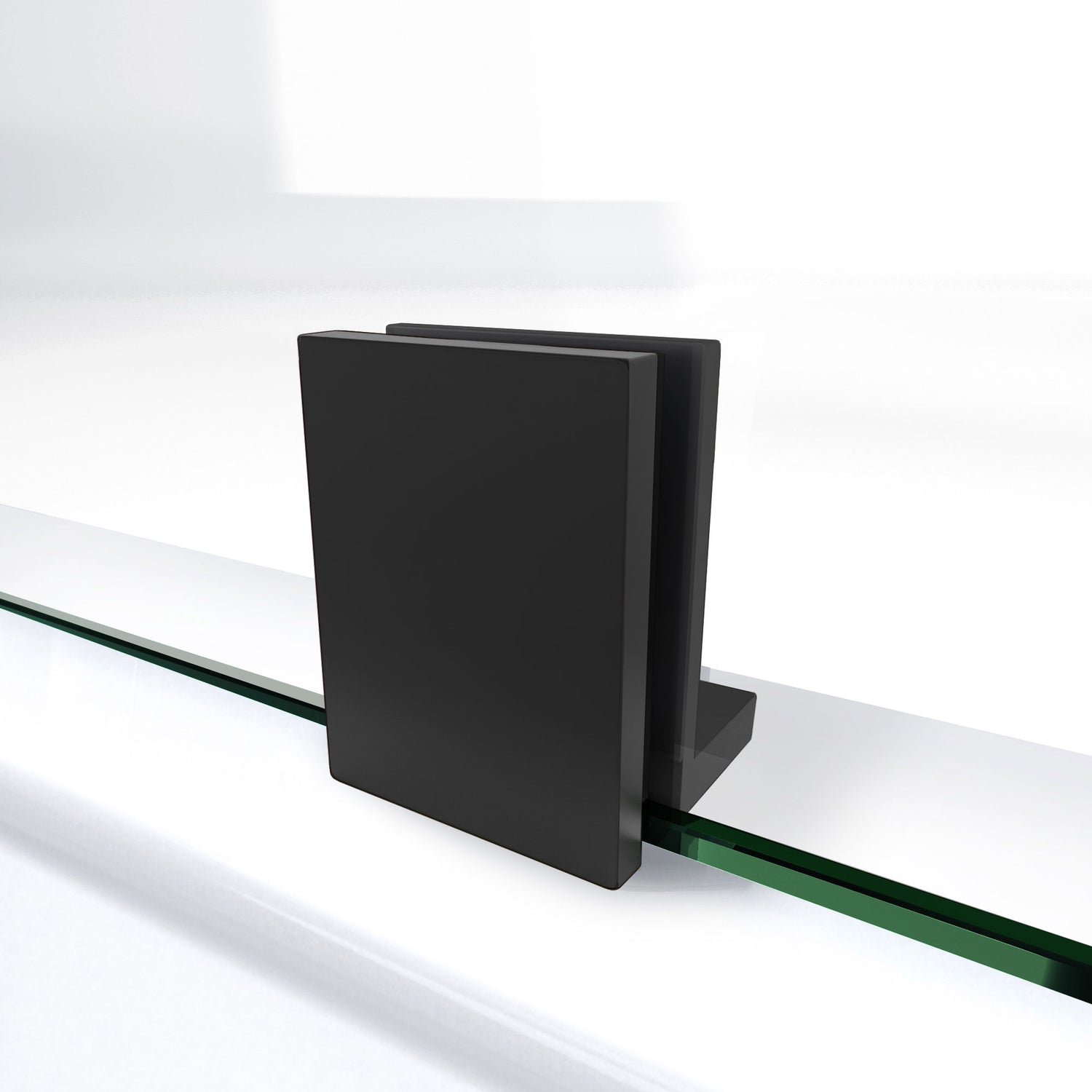 DreamLine Prism Lux 38 in. x 72 in. Fully Frameless Neo-Angle Hinged Shower Enclosure in Satin Black