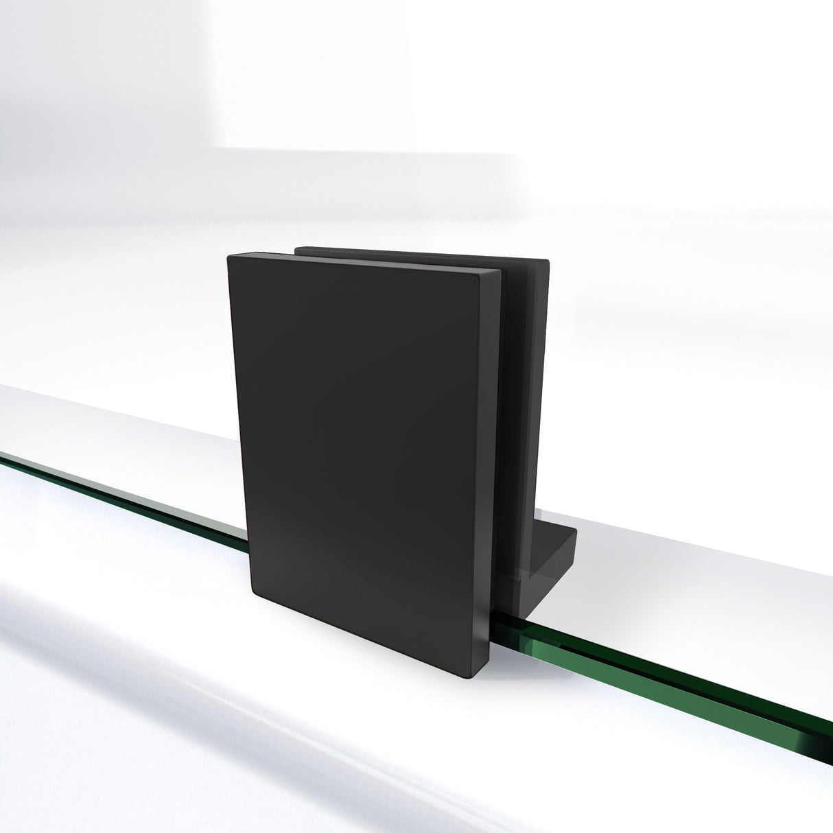 DreamLine Prism Plus 38 in. x 72 in. Frameless Neo-Angle Hinged Shower Enclosure in Satin Black