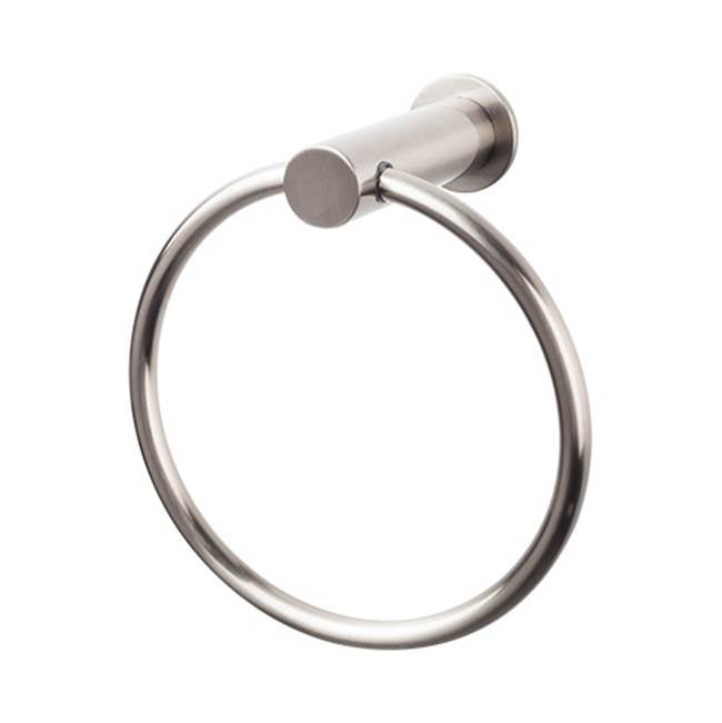 Top Knobs HOP5 Hopewell Bath Ring - Brushed Satin Nickel