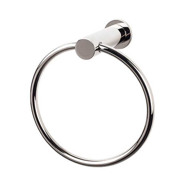 Top Knobs HOP5 Hopewell Bath Ring - Polished Nickel