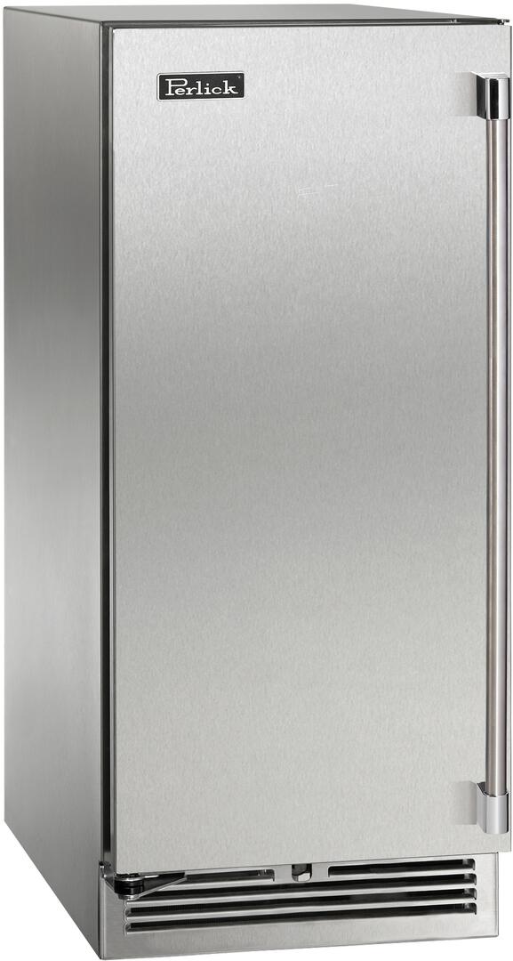 Perlick 15" Signature Series Outdoor Built-In Counter Depth Compact Refrigerator with 2.8 cu. ft. Capacity in Stainless Steel (HP15RM-4-1)