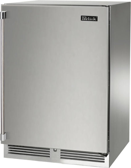 Perlick 24" Signature Series Built-In Wine Cooler with 45 Bottle Capacity Single Zone with Solid Door in Stainless Steel  (HP24WM-4-1)