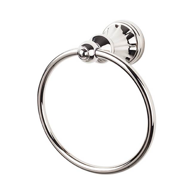 Top Knobs HUD5 Hudson Bath Ring - Polished Nickel