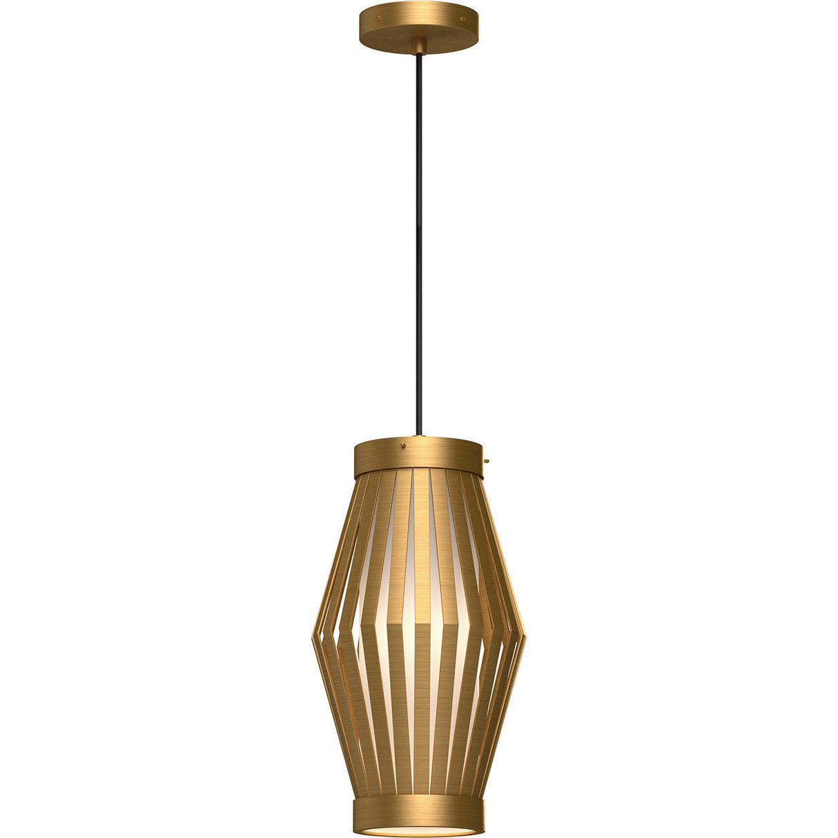 Alora PD434509AGOP HANA 9" PD AGED BRASS MATTE OPAL GLASS CORD 72 1X60W E26