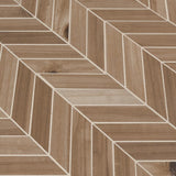 Havenwood saddle chevron 12X15 glazed porcelain mesh mounted mosaic tile NHAVSADCHE12X15 product shot multiple tiles angle view