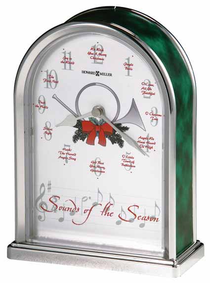 Howard Miller Sounds of the Season Christmas Arch Table Clock