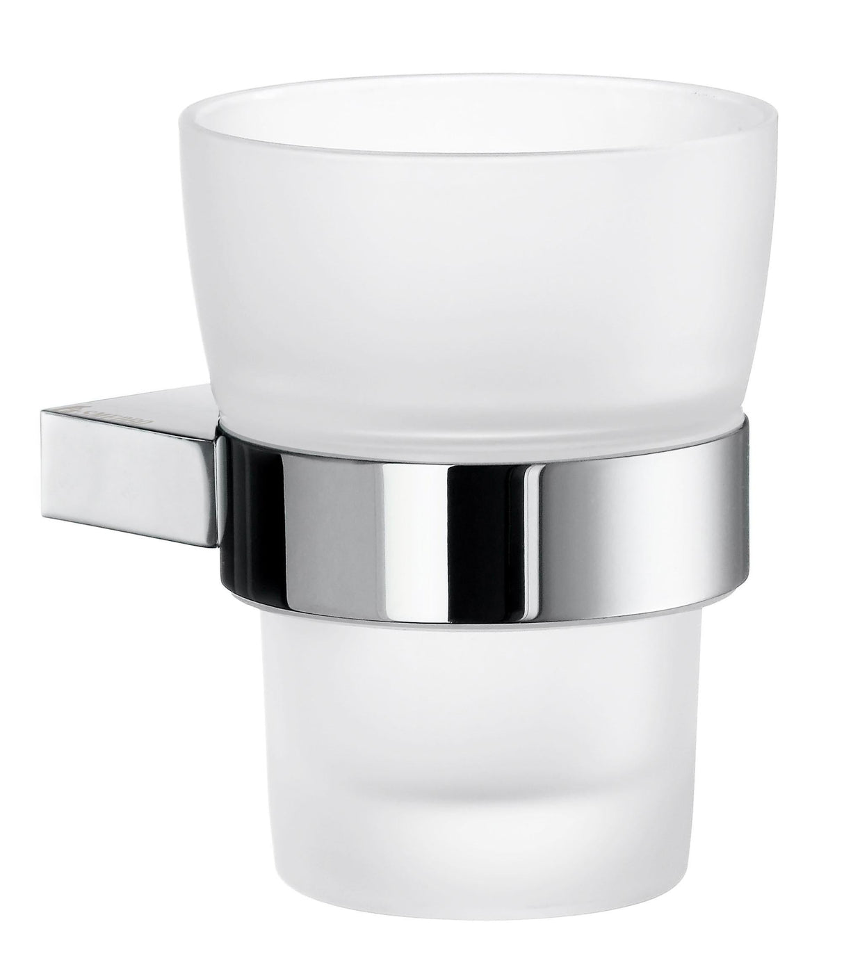 Smedbo Air Holder with Frosted Glass Tumbler in Polished Chrome