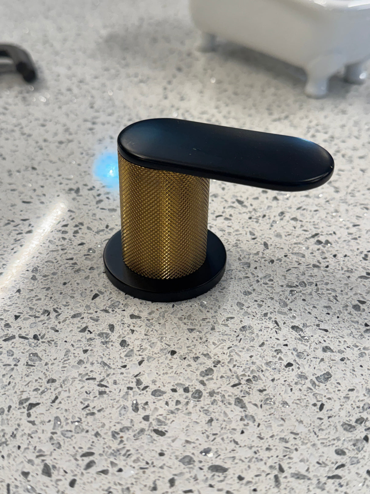 Riobel Ciclo CI08KNBKBG Faucet Handles – Black / Brushed Gold – Replacement Parts – 2 Pack