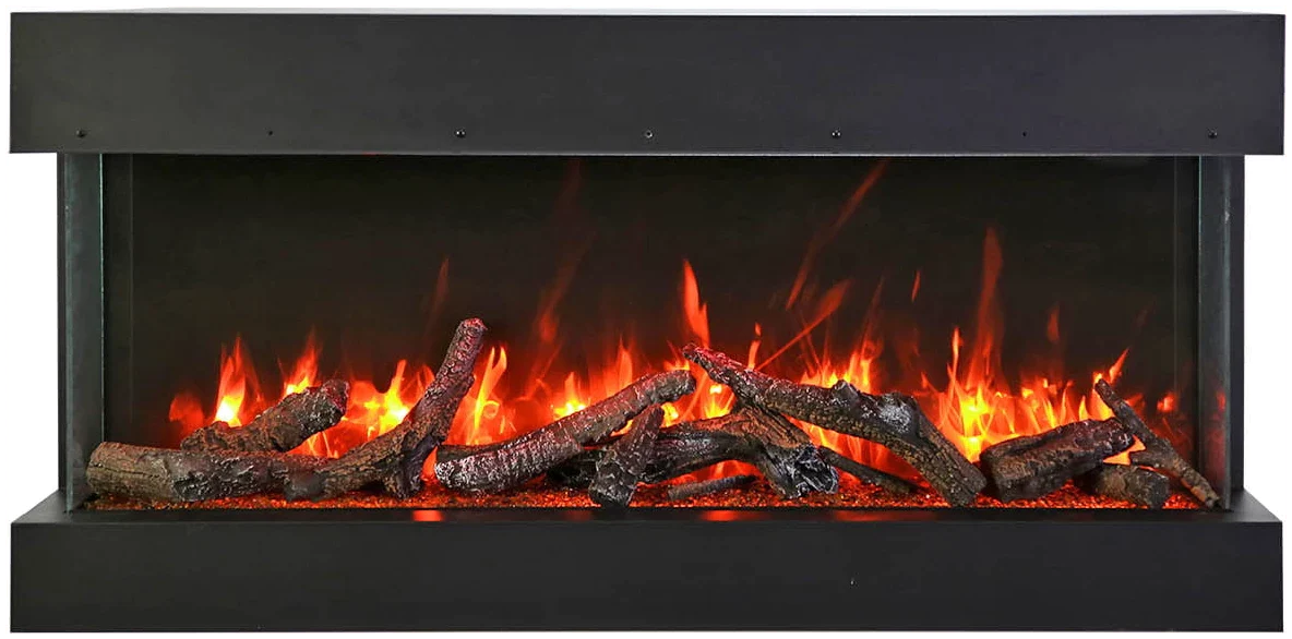 Amantii 30-TRV-SLIM Trv View Slim  - 30" Indoor / Outdoor 3 Sided Electric Fireplace Featuring  10 5/8" Depth