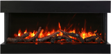 Amantii 60-TRV-XT-XL Trv View Extra Tall Smart Electric - 60" Indoor / Outdoor WiFi Enabled  3 Sided Electric Fireplace Featuring a 22" Height, MultiFunction Remote, Multi Speed Flame Motor, and a Selection of Media Options