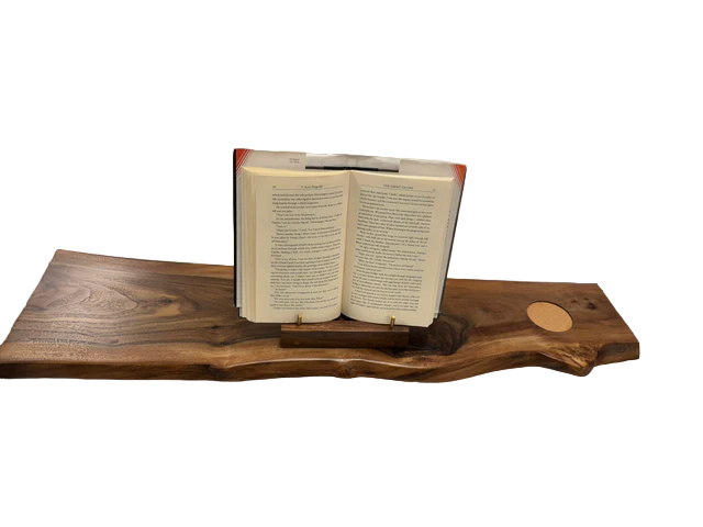 Handmade Live Egde Bath Caddy Walnut
