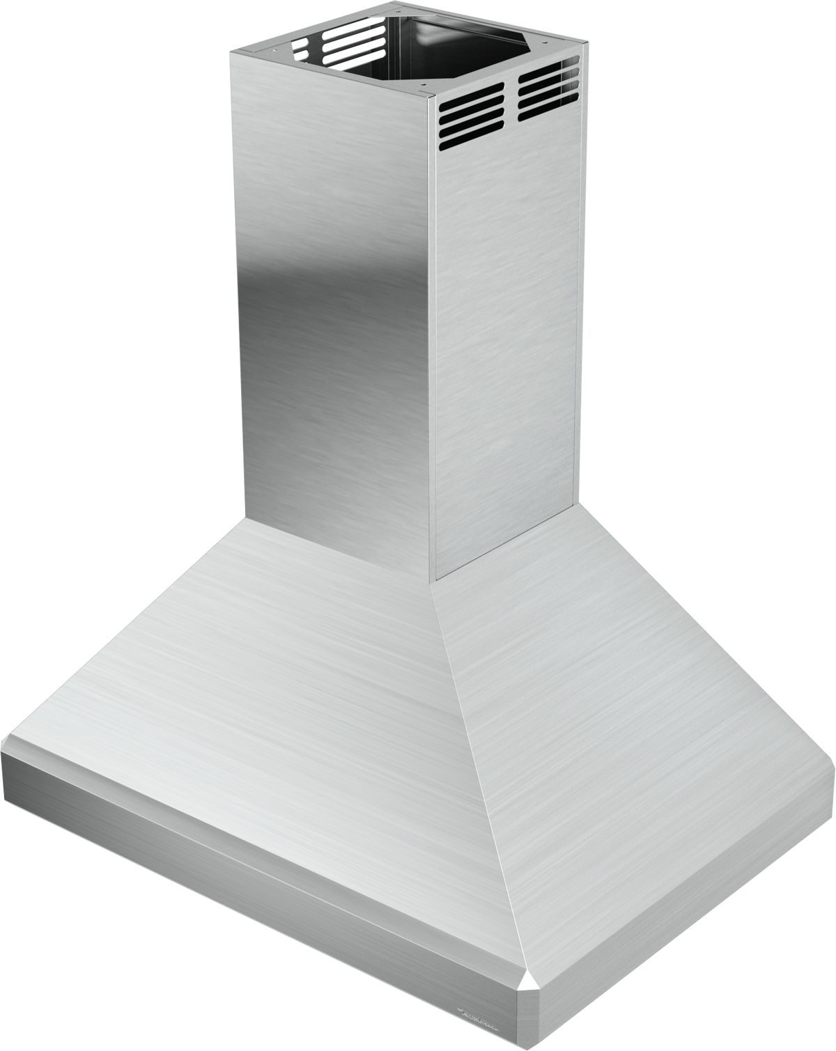 Vent-A-Hood ISDAH18-K42 SS 42" Euro Island Range Hood with Emerald-Cut Edges, Ductless Ventilation (ARS), Stainless Steel