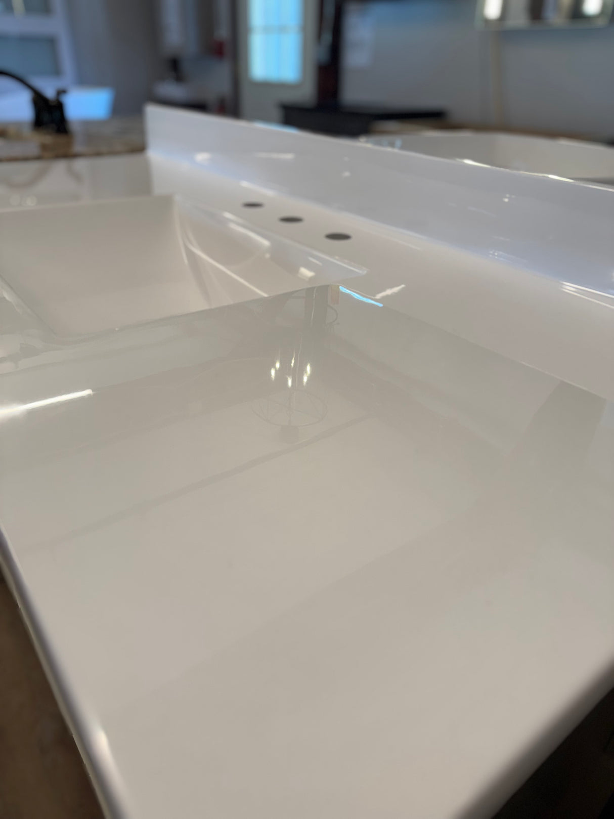 JSI 48" Solid Wood Vanity with Integrated White Cultured Marble Top