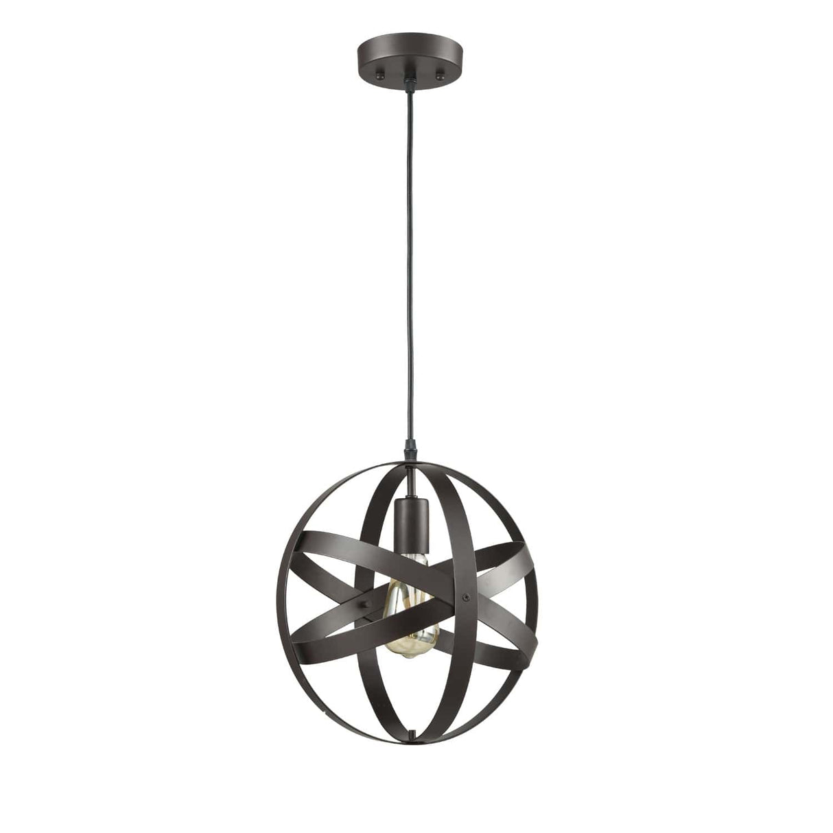 New England Home Goods Industrial Globe Pendant Light Bronze Kitchen Island Lights (Showroom Display for Sale)