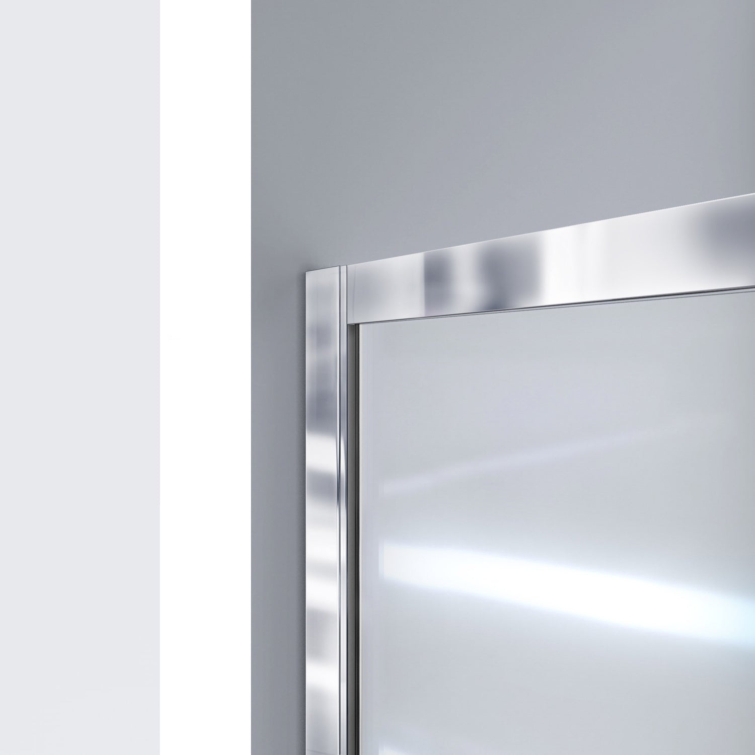 DreamLine Infinity-Z 32 in. D x 60 in. W x 78 3/4 in. H Sliding Shower Door, Base, and White Wall Kit in Brushed Nickel and Frosted Glass