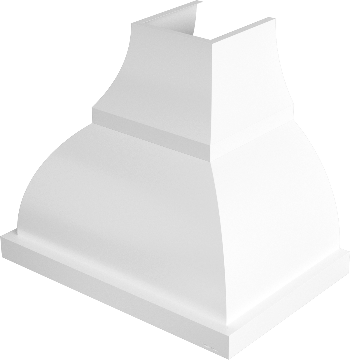 Vent-A-Hood JCH242/B1 WH 42" 600 CFM Designer Wall Mount Range Hood with Complex Curve – Extended Base, Magic Lung Blower, White