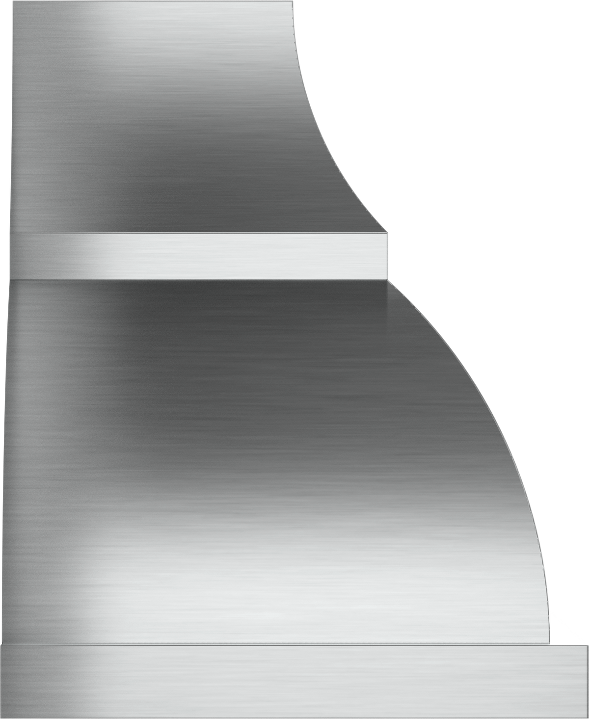 Vent-A-Hood JCH354/B1 OL 54" 900 CFM Designer Wall Mount Range Hood with Complex Curve – Extended Base, Magic Lung Blower, Overlay