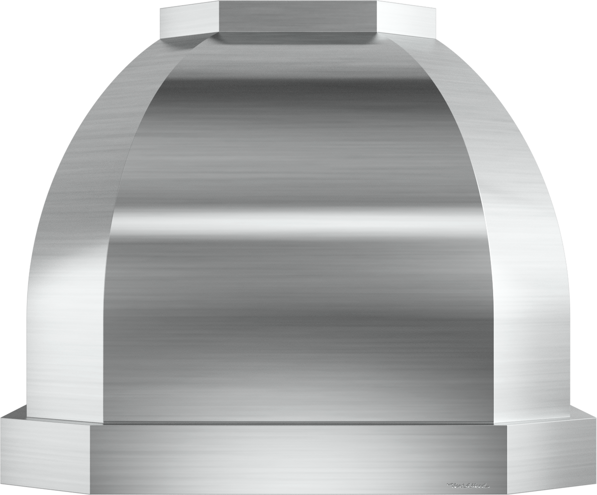 Vent-A-Hood JCH454/C1 SS 54" 1200 CFM Designer Convex Wall Mount Range Hood with Clipped Corners, Magic Lung Blower, Stainless Steel