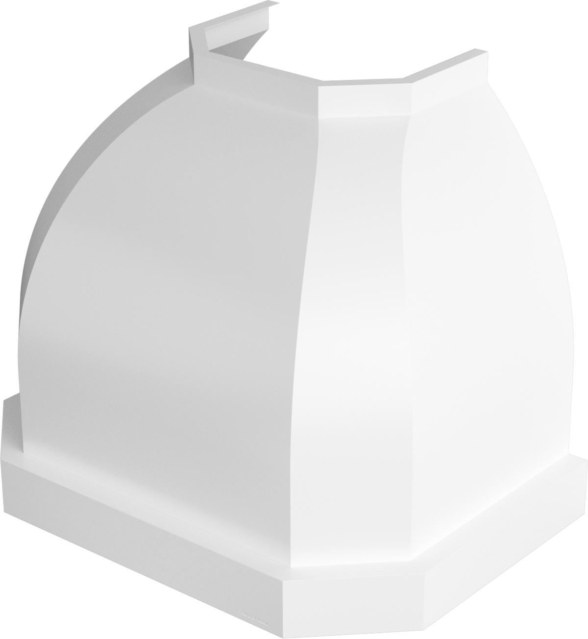 Vent-A-Hood JCH236/C1 WH 36" 600 CFM Designer Convex Wall Mount Range Hood with Clipped Corners, Magic Lung Blower, White