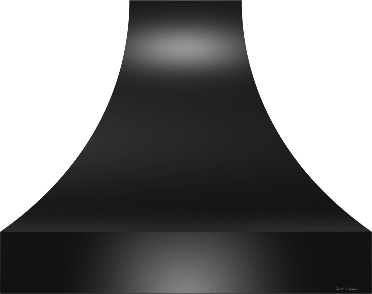 Vent-A-Hood JDH242/C1 BL 42" 600 CFM Designer Concave Wall Mount Range Hood with Slim Base, Magic Lung Blower, Black Satin