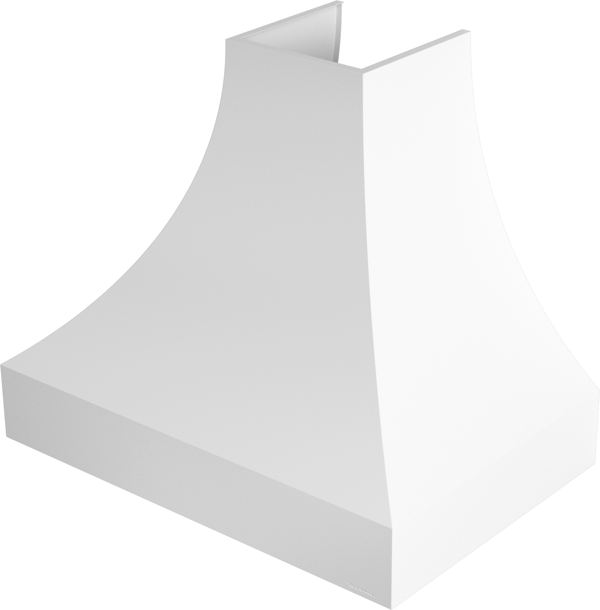 Vent-A-Hood JDH248/C1 BT 48" 600 CFM Designer Concave Wall Mount Range Hood with Slim Base, Magic Lung Blower, Biscuit