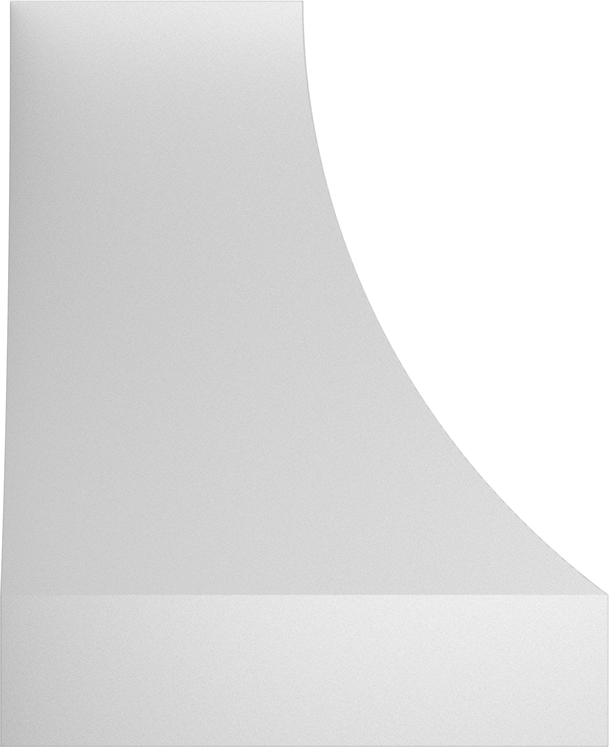 Vent-A-Hood JDH466/C3 WH 66" 1200 CFM Designer Concave Wall Mount Range Hood with Magic Lung Blower, White