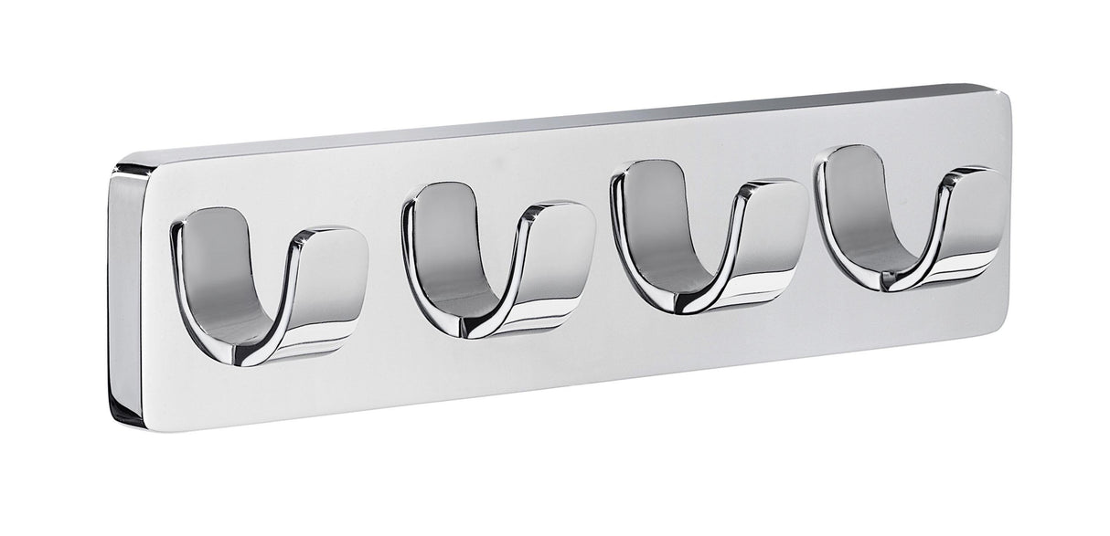 Smedbo Ice Quadruple Towel Hook in Polished Chrome