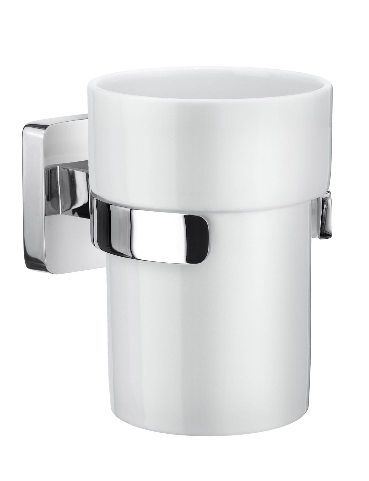 Smedbo Ice Holder with Porcelain Tumbler in Polished Chrome