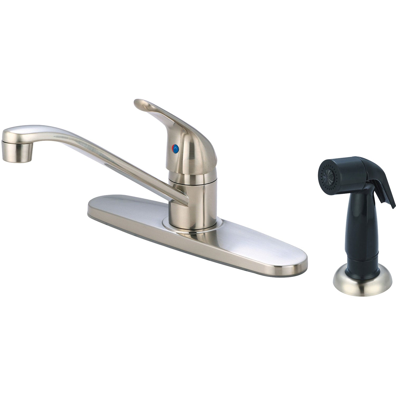 Olympia K-4161H-BN Elite Single Handle Kitchen Faucet in Brushed Nickel
