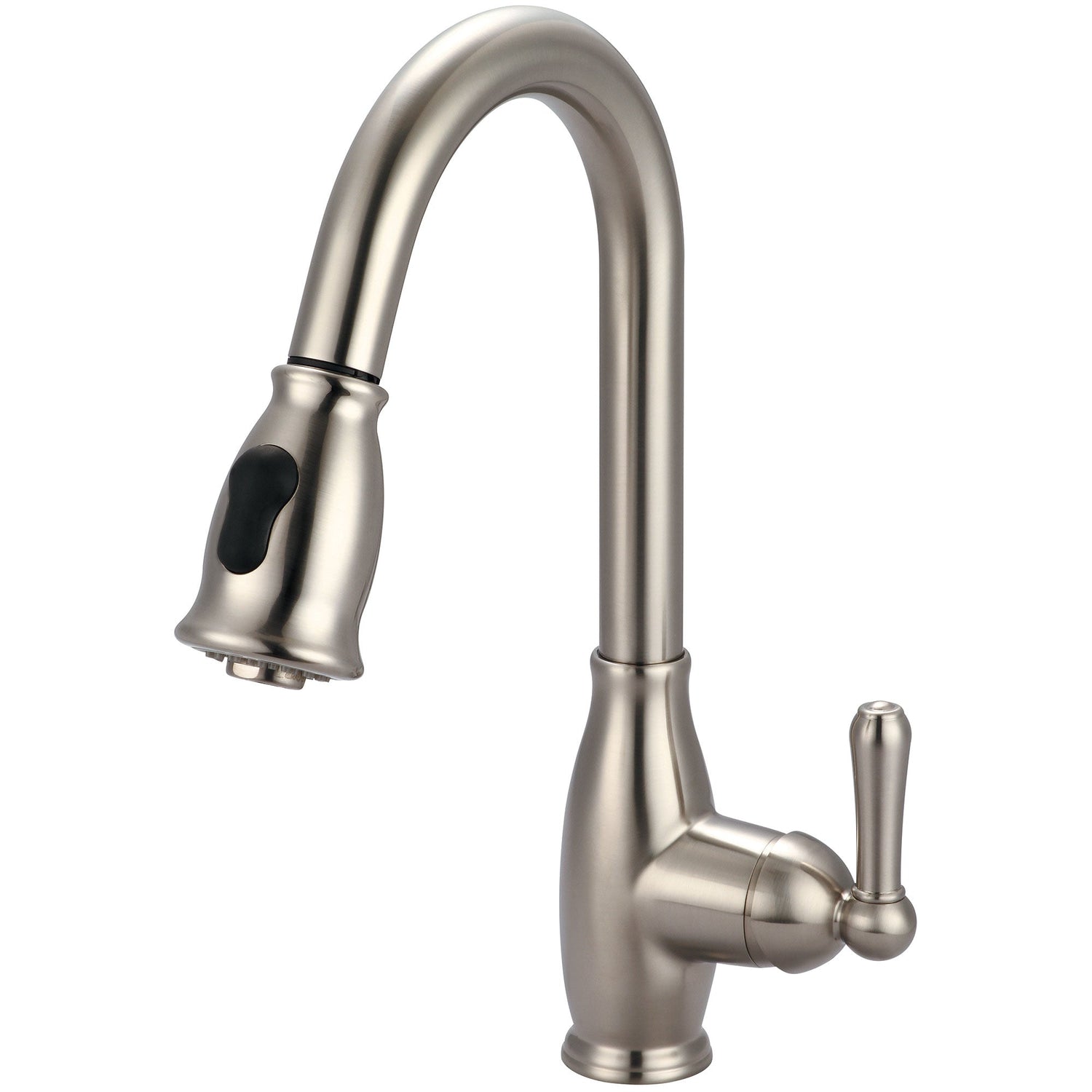 Olympia K-5040-BN Accent Single Handle Pull-Down Kitchen Faucet in Brushed Nickel
